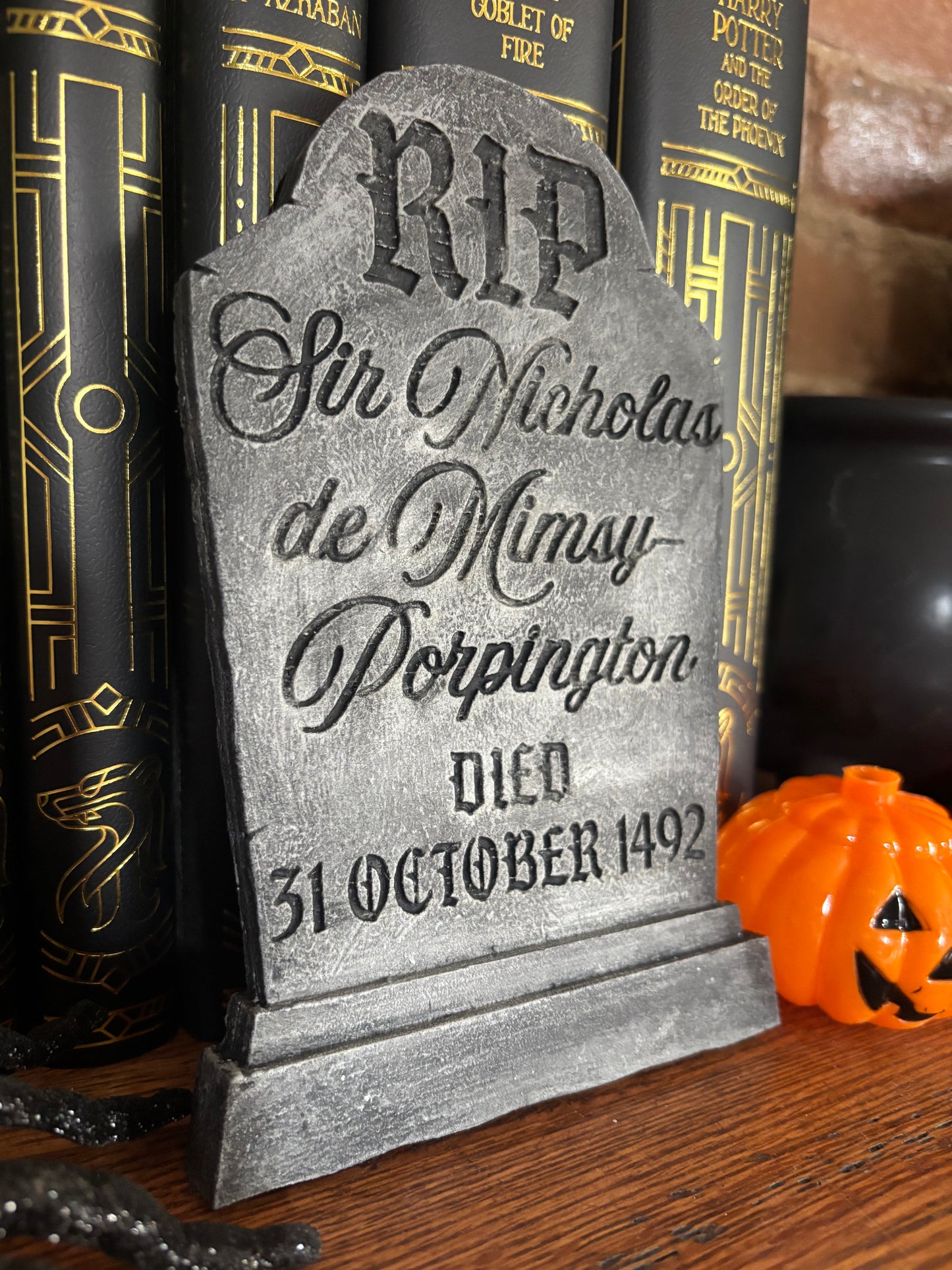 Deathday Party Headstone and Invitation