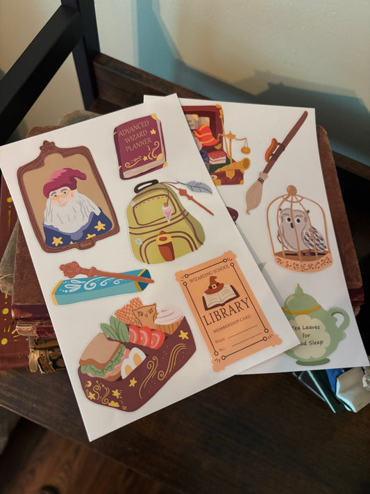 Wizard School Essentials Sticker Sheets