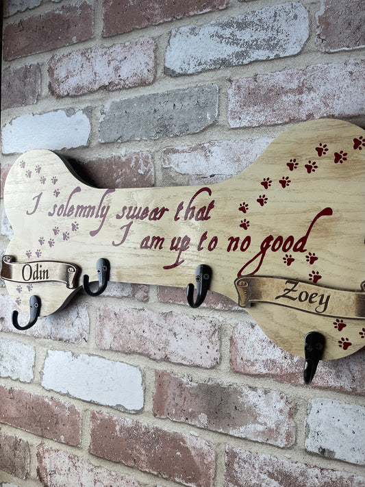 Custom Solemnly Swear Leash Holder