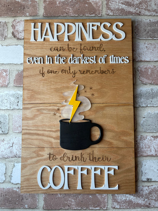 Customizable Happiness Beverage Sign