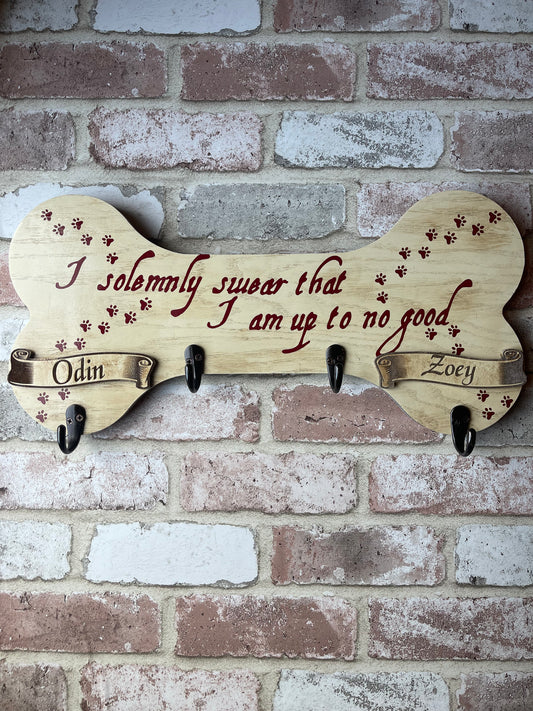 Custom Solemnly Swear Leash Holder