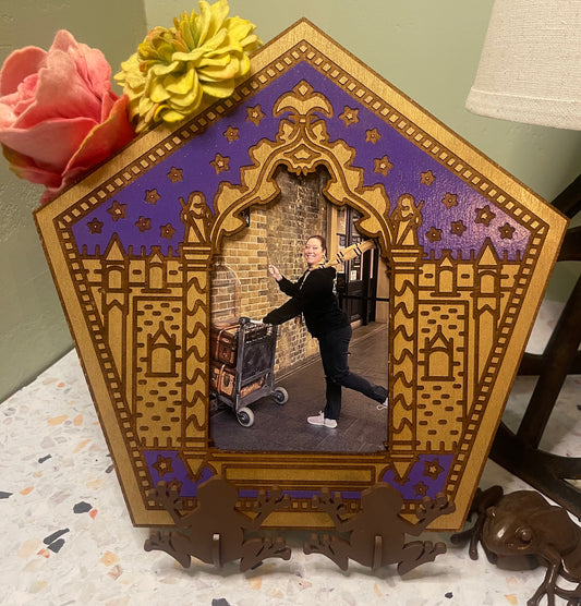Giant Chocolate Frog Card Wooden Frame