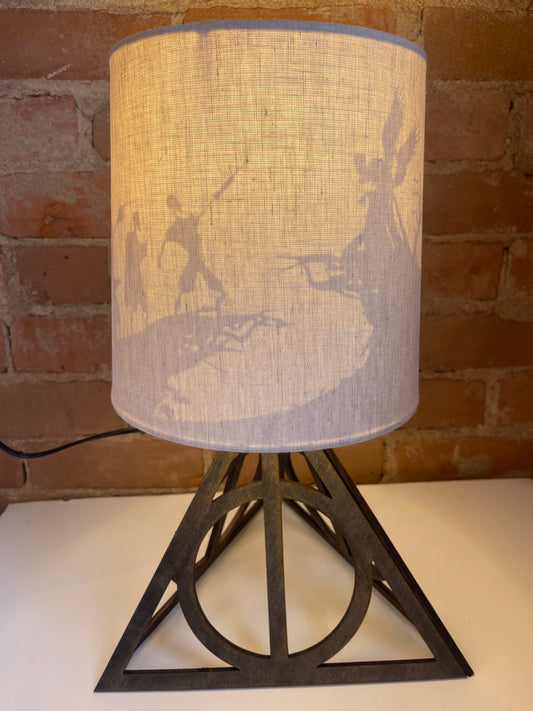 Brothers Wooden Desk Lamp
