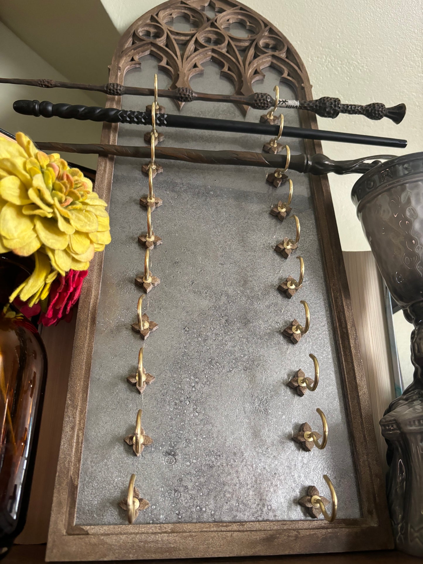 Gothic Window Wand Holder