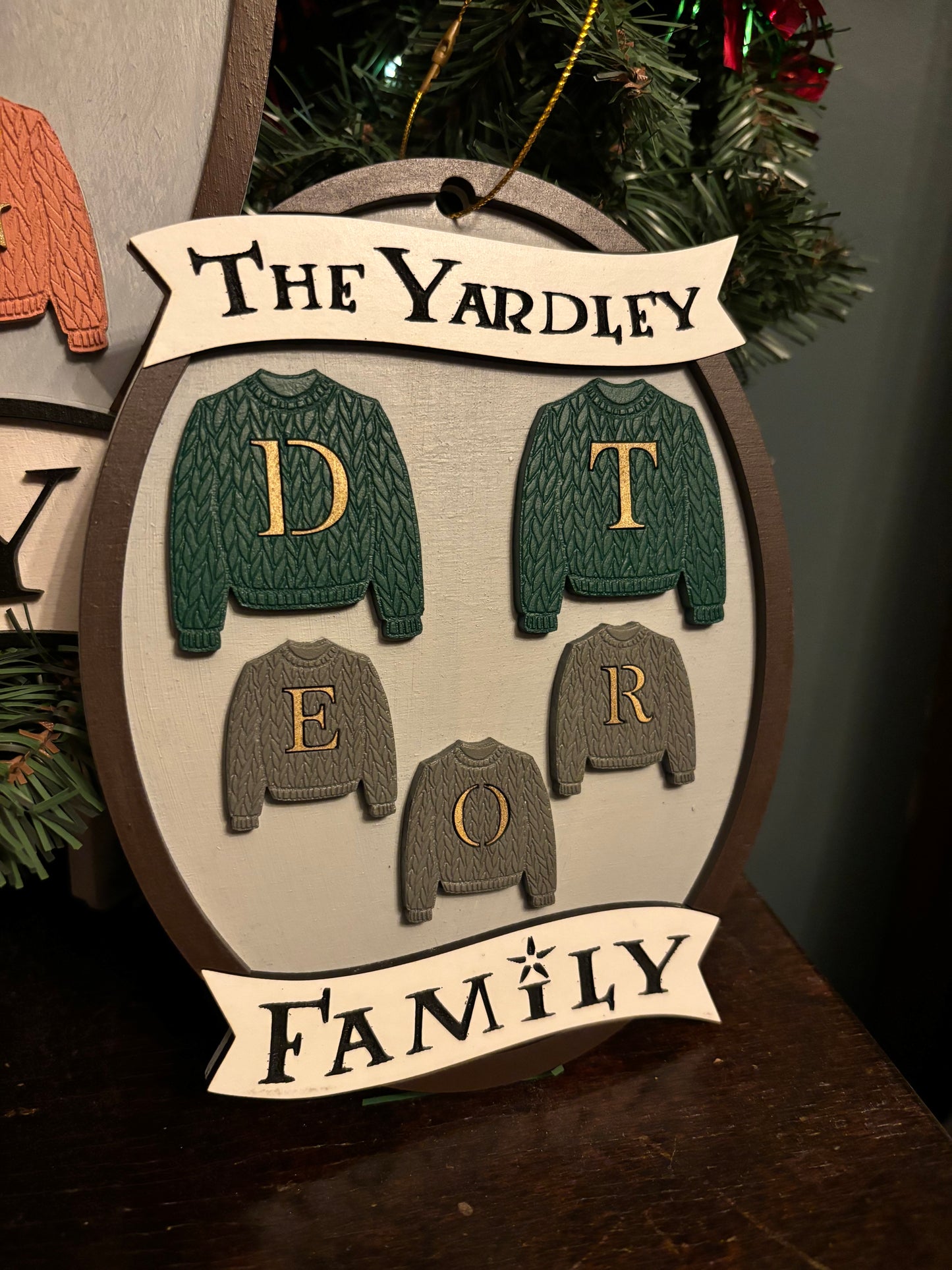 Mini Family Sweater Ornament