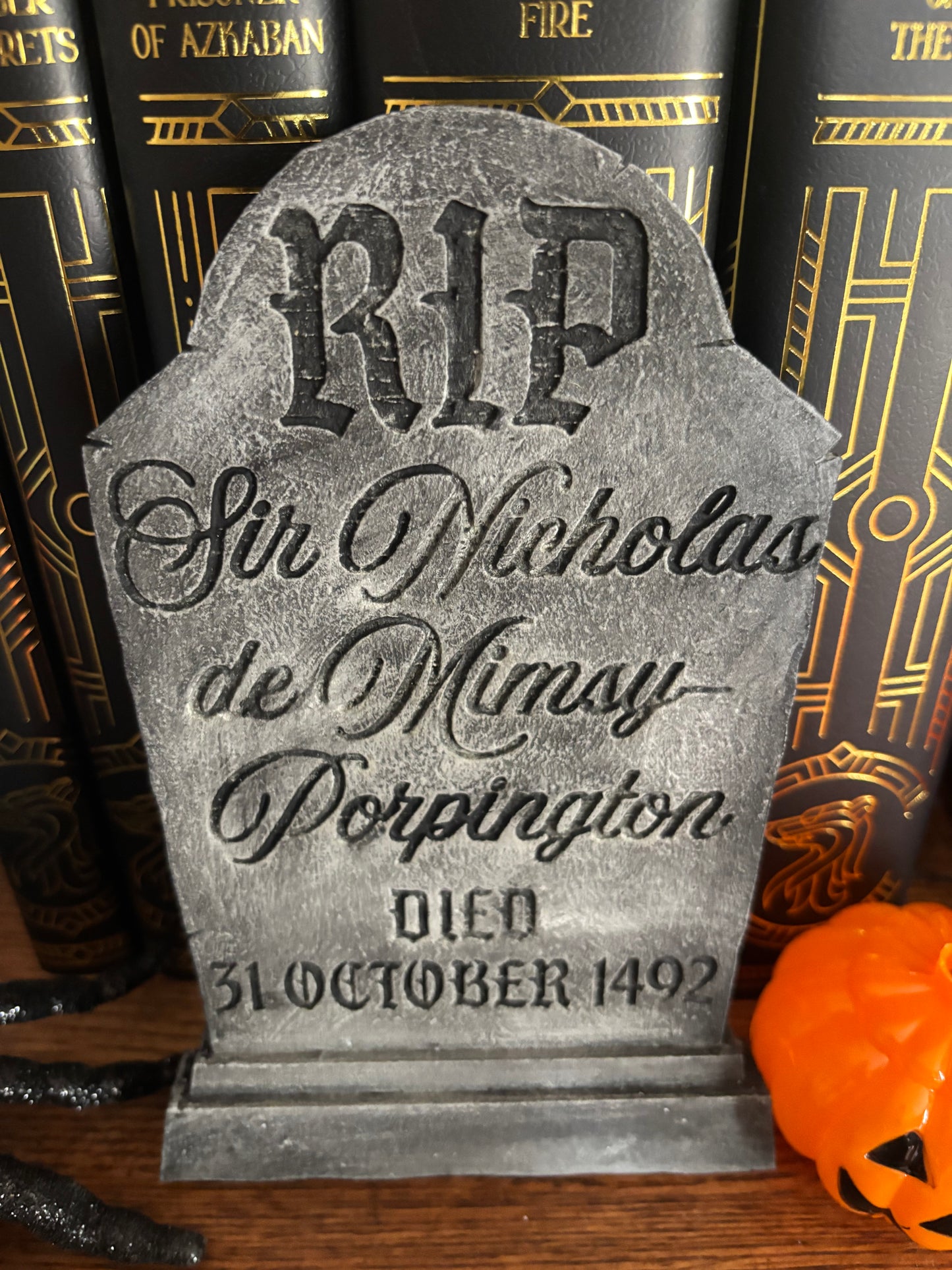 Deathday Party Headstone and Invitation
