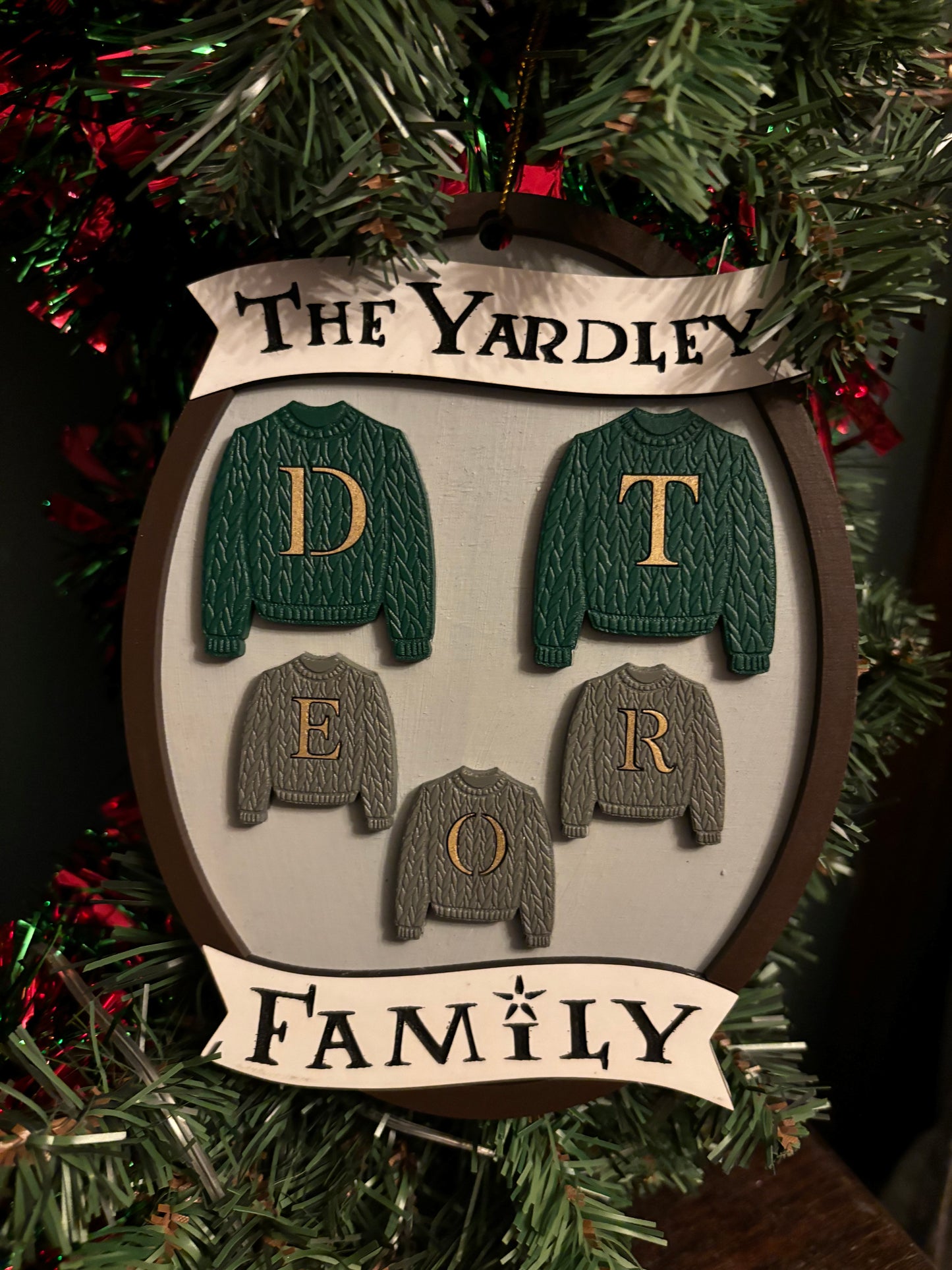 Mini Family Sweater Ornament