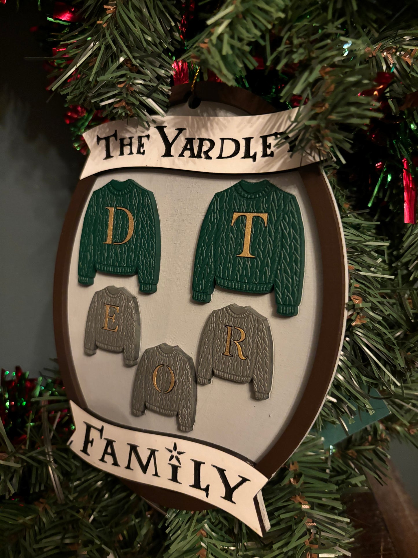 Mini Family Sweater Ornament