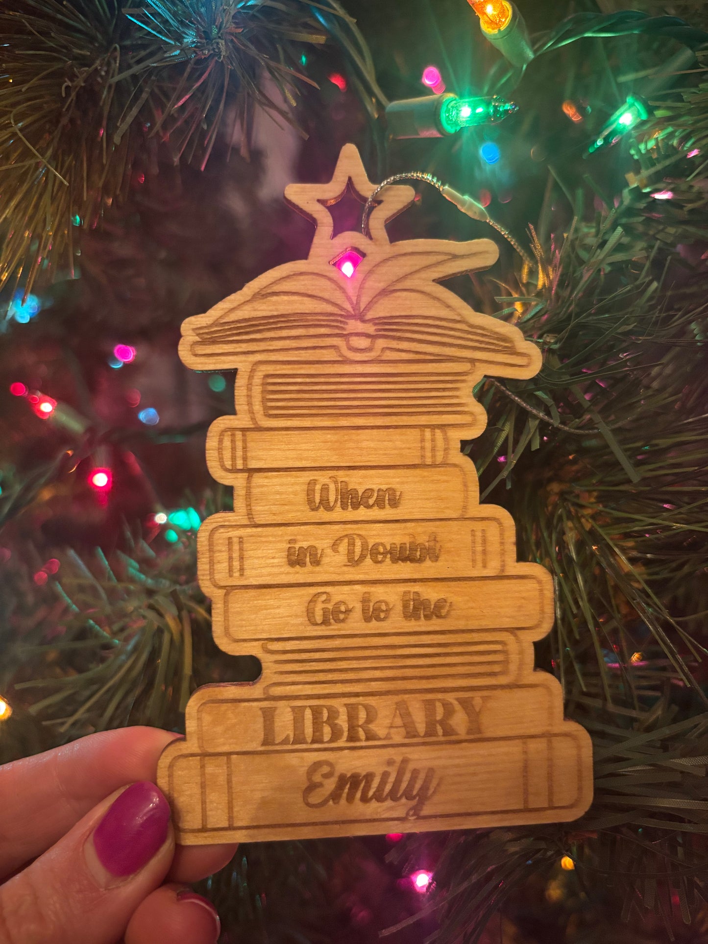 Book Stack Ornament