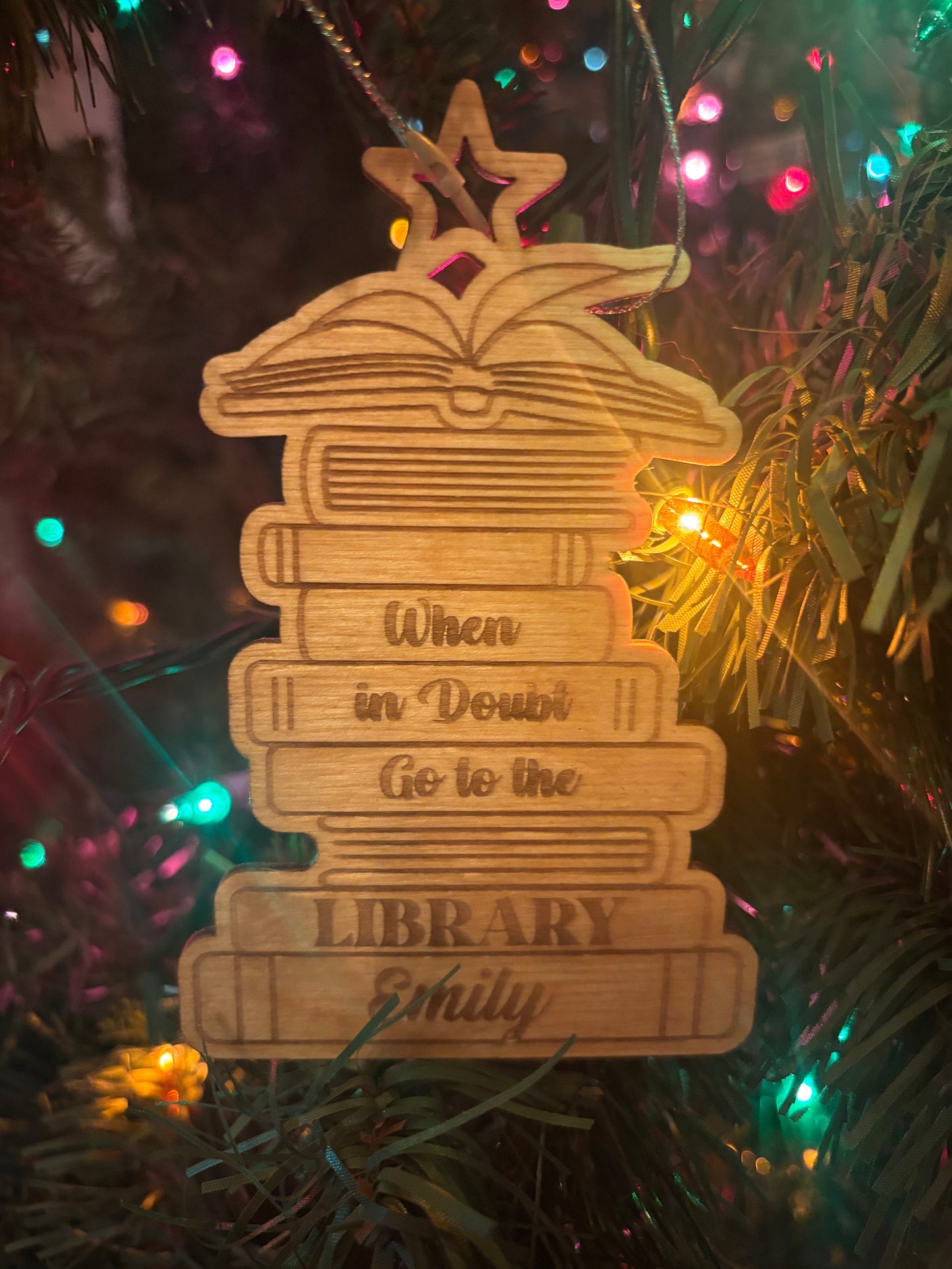 Book Stack Ornament