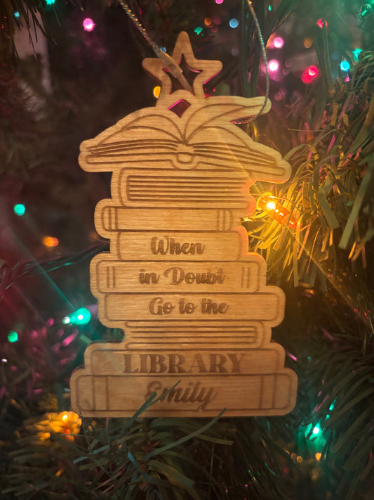Book Stack Ornament