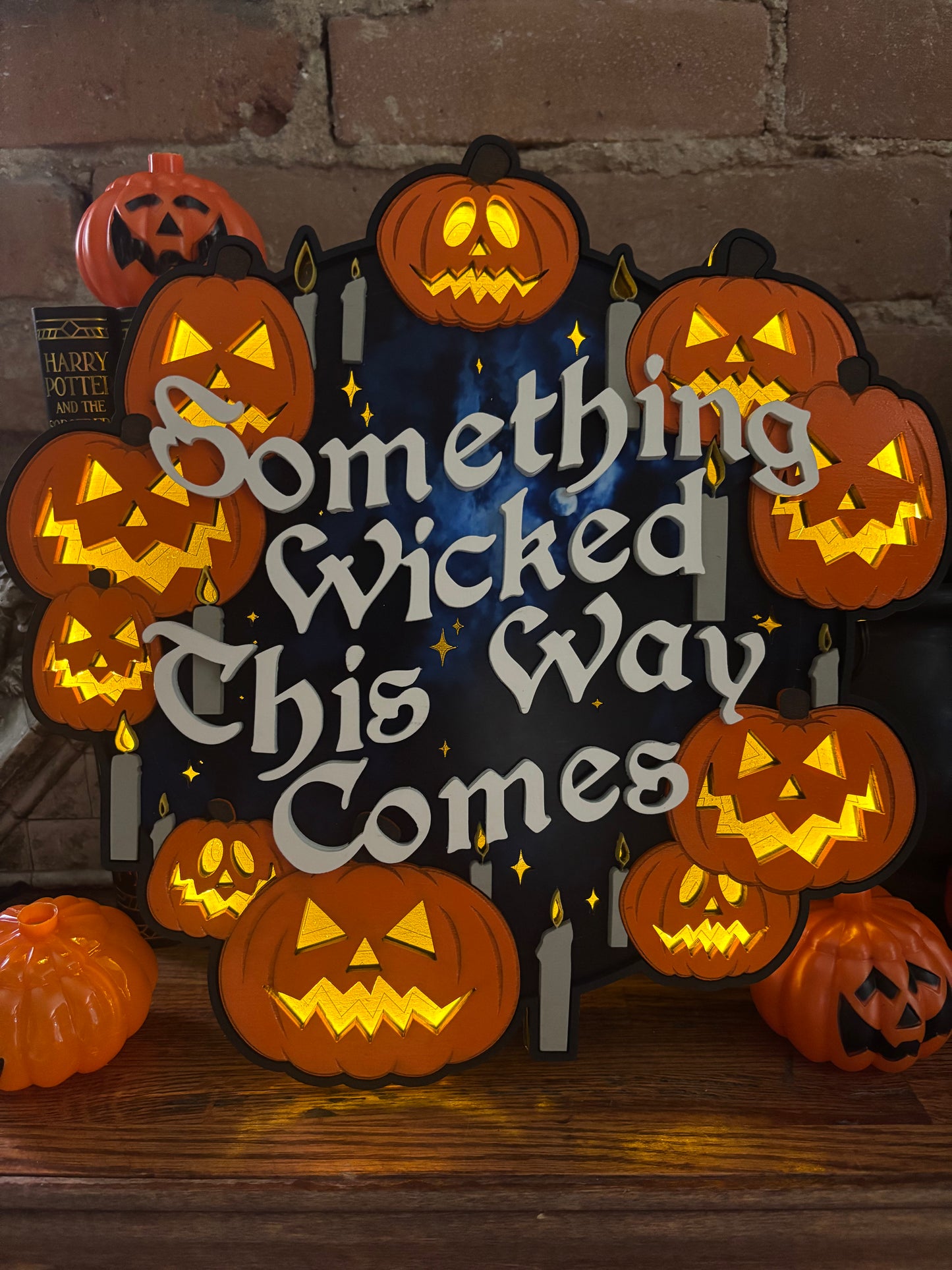 Something Wicked Lighted Sign