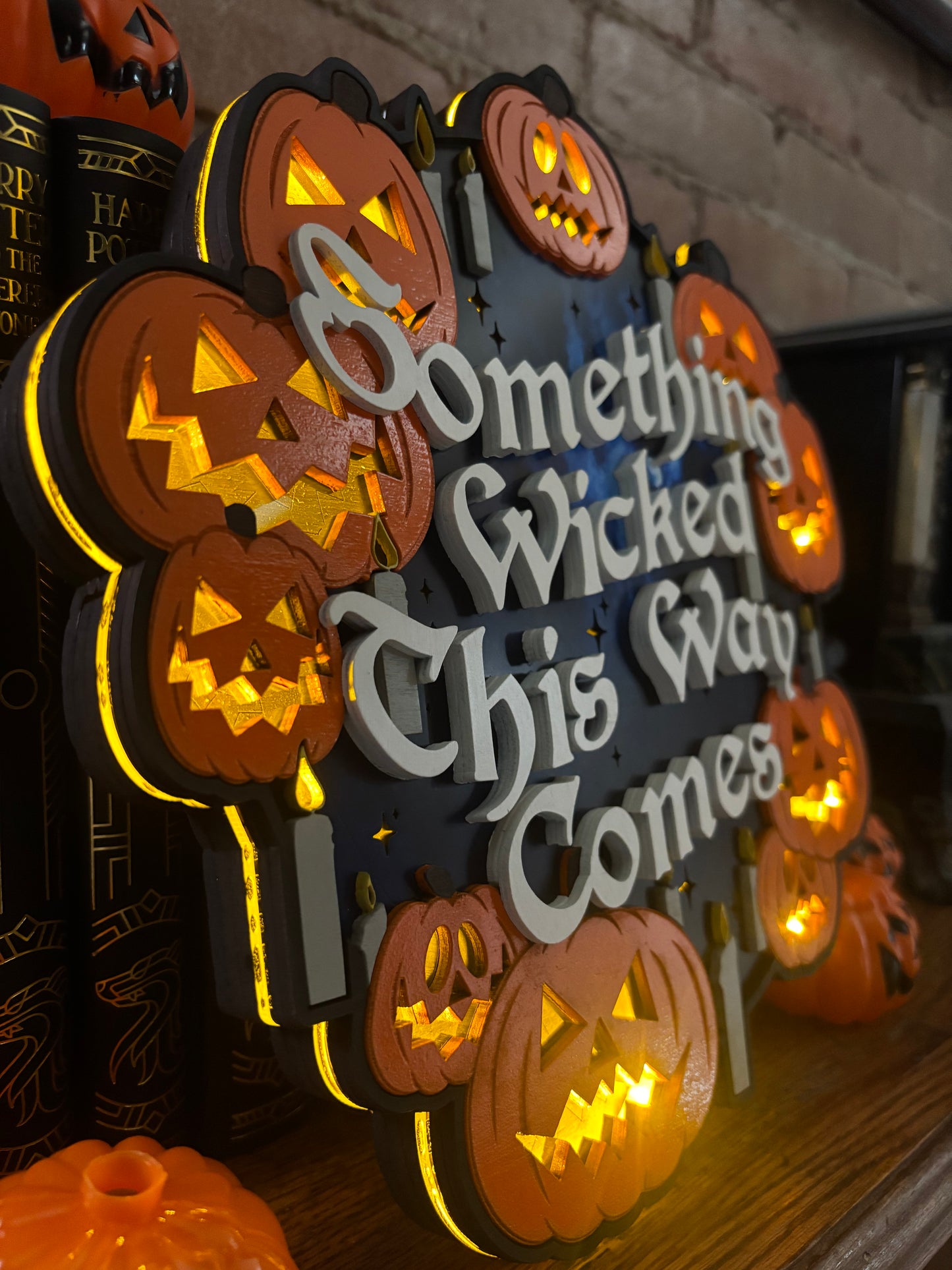Something Wicked Lighted Sign