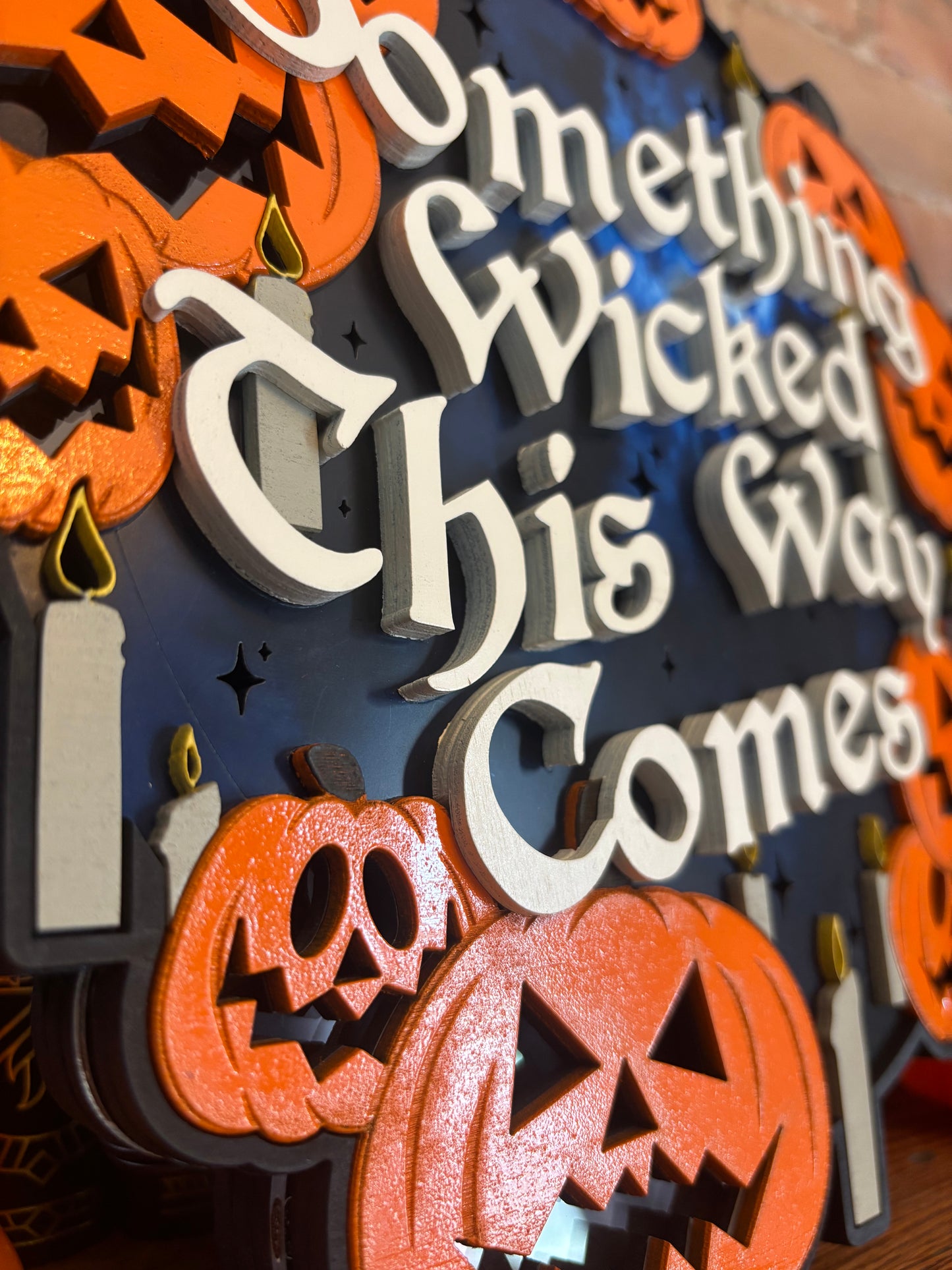 Something Wicked Lighted Sign