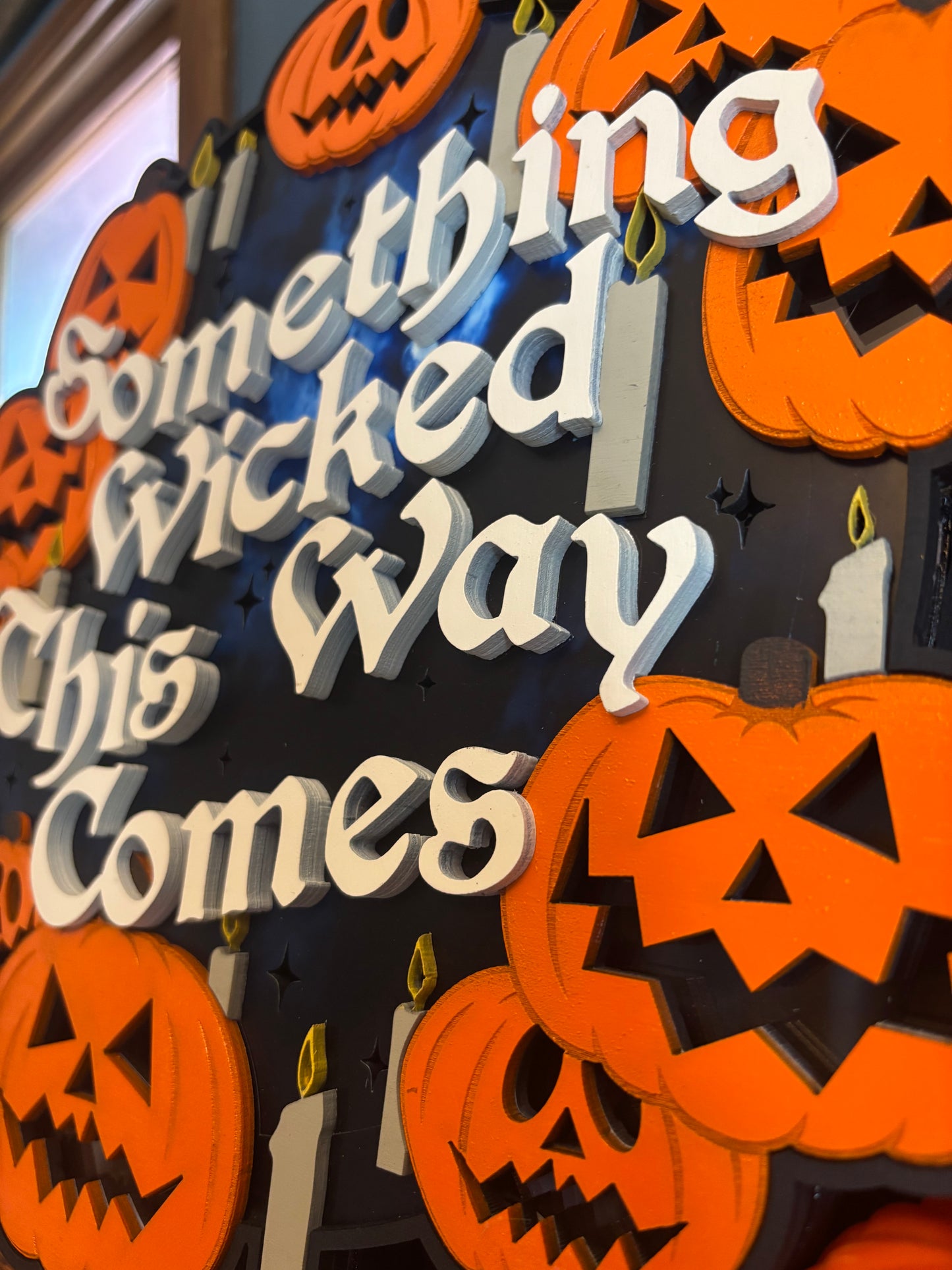 Something Wicked Lighted Sign