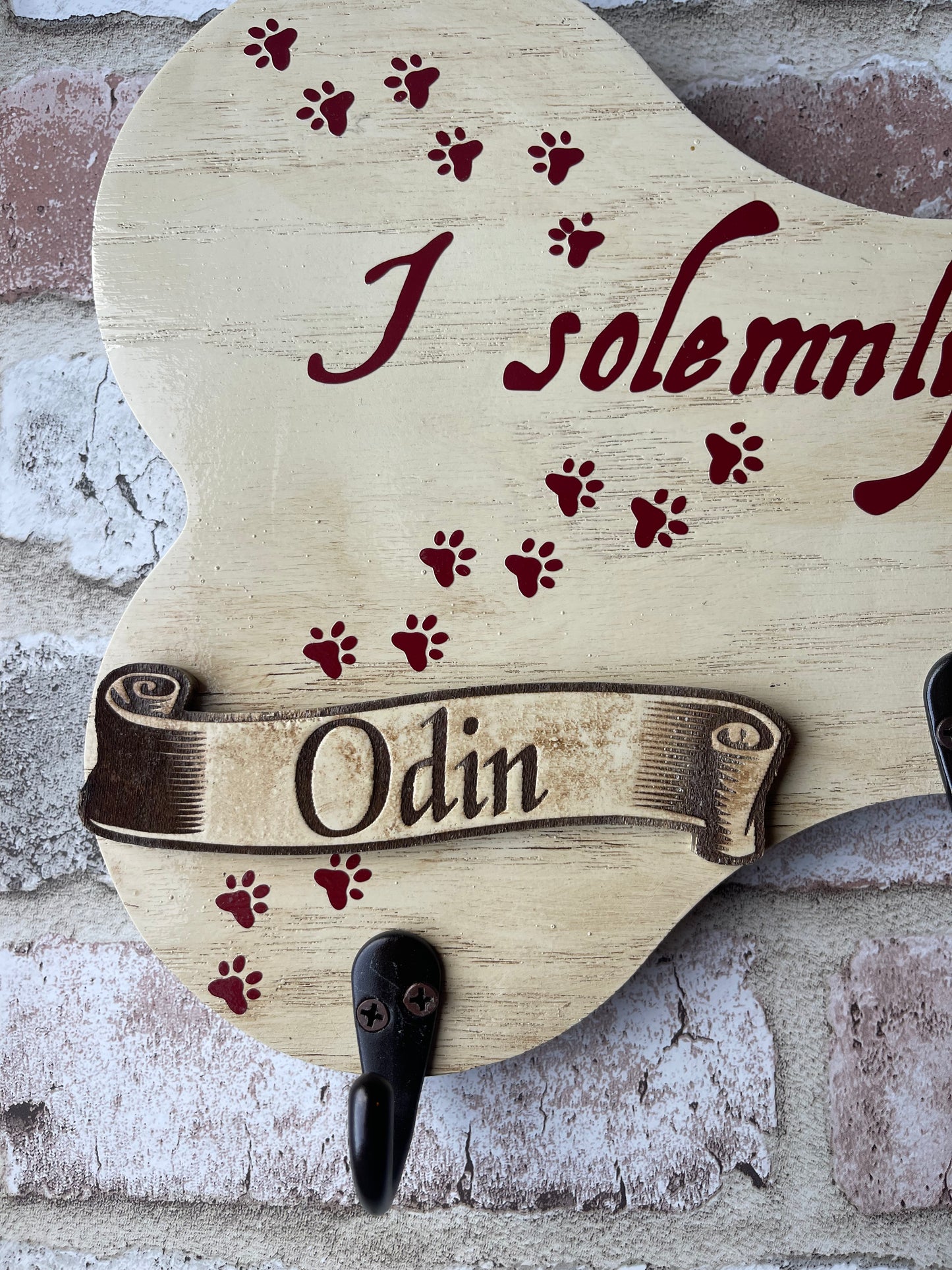 Custom Solemnly Swear Leash Holder
