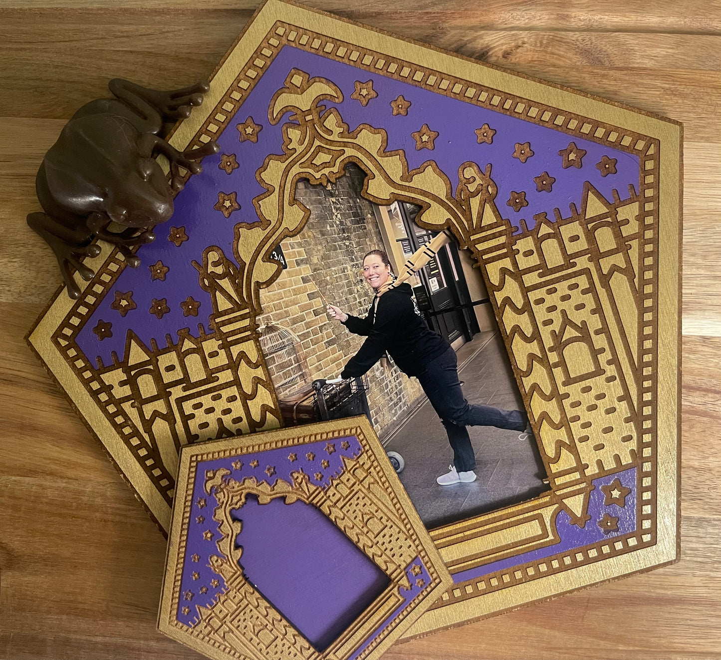 Giant Chocolate Frog Card Wooden Frame